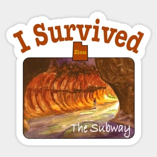 I Survived The Subway, Zion Sticker